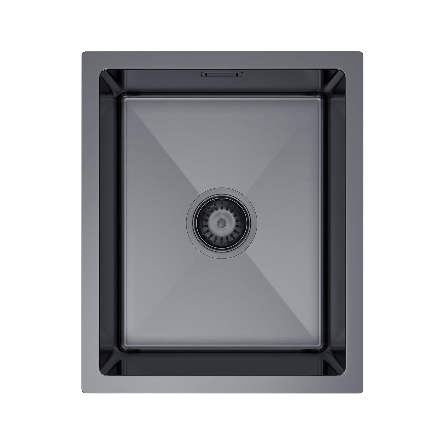 Chiuvetă bucătărie - 178 | oțel inoxidabil | 37x45 cm | Grafit PVD