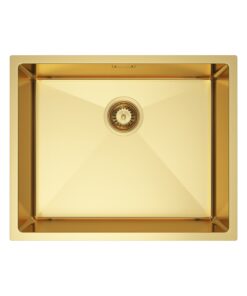 Chiuvetă bucătărie - 234 | oțel inoxidabil | 54x44 cm | Auriu PVD