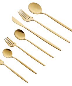 Set tacâmuri (42 buc) Line 42 - Gold - 196RWE1805 | oțel inoxidabil 100% | Auriu