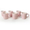 Set căni (6 buc) X0001554600000000000000000 - 275KRM1978 | ceramică 100% | Roz