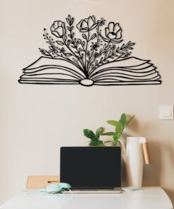 Decorațiune metal Culture Flower | Negru