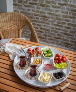 Set tăvi (3 buc) M0255 - B - 289ALV1109 | metal 100% | 30 x 30 cm | Alb