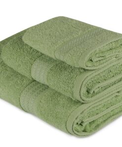 Set prosoape (3 buc) Rainbow - Green - 317HBY1555 | 100% cotton | 70x140 cm | Verde