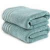 Set prosoape baie (2 buc) Mayra - Green - 317HBY3258 | 100% microcotton | 75x150 cm | Verde