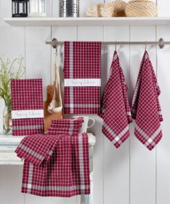 Set prosoape bucătărie (10 buc) Küp - Claret Red - 336EPJ1139 | bumbac 100% | 45 x 65 cm | Claret red