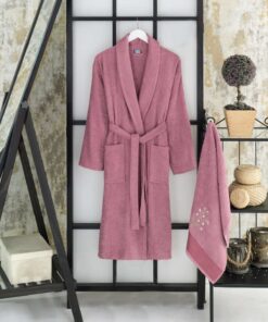 Set halate baie Cora - Plum - 336EPJ1834 - L/XL | 100% cotton | 45x85 cm | Prună