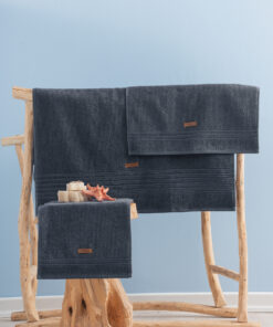 Set prosoape (3 buc) Wellness - Anthracite - 338CTN1512 | 100% cotton | 30x50 cm | Antracit