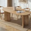 Masă de dining Sablin - Sapphire Oak | PAL melaminat 25mm | 180 x 75 x 90 cm | Stejar safir