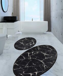 Set covorașe baie (2 buc) Marble Djt - 359CHL1539 | 100% polyester | 60x100 cm