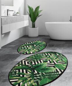 Set covorașe baie (2 buc) Tropic Djt - 359CHL1543 | 100% polyester | 60x100 cm