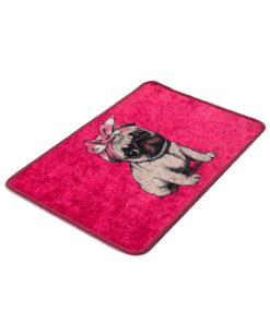 Covoraș baie Pink Pug Djt - 359CHL1747 | 100% polyester | 40x60 cm