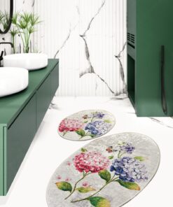 Set covorașe baie (2 buc) Ortanca - 359CHL2396 | 100% polyester | 60x100 cm