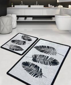 Set covorașe baie (2 buc) Hoja Djt - 359CHL2552 | 100% polyester | 50x60 cm