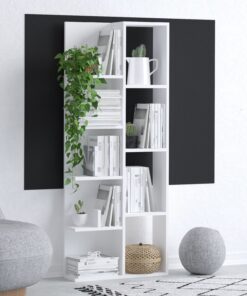 Bibliotecă Viva | PAL melaminat 18mm | 60 x 150 x 18 cm | Alb