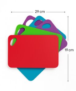 Set tocătoare (4 buc) 8681272043470 - 409PBH1701 | plastic 100% | 29 x 19 cm | Multicolor