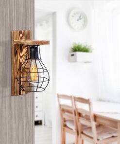 Aplică de perete Erebos - 121-A | lemn | 1xE27 | Wooden