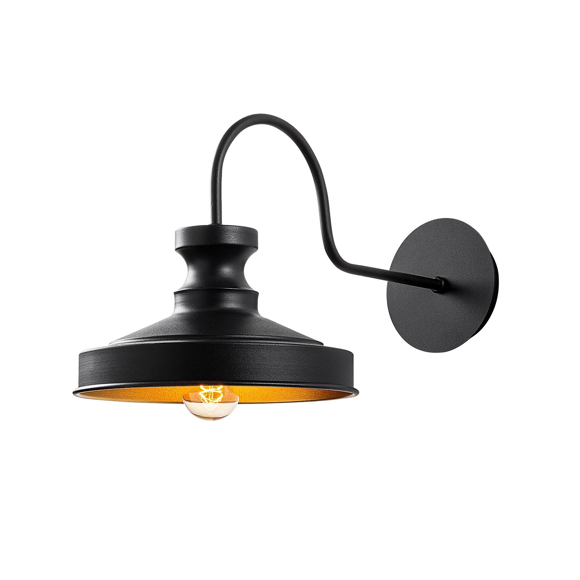Aplică de perete Berceste - 182BLACK-A | corp metal | Negru