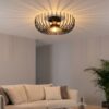 Candelabru Aspendos - N-641 | corp metal | 36 cm | Negru