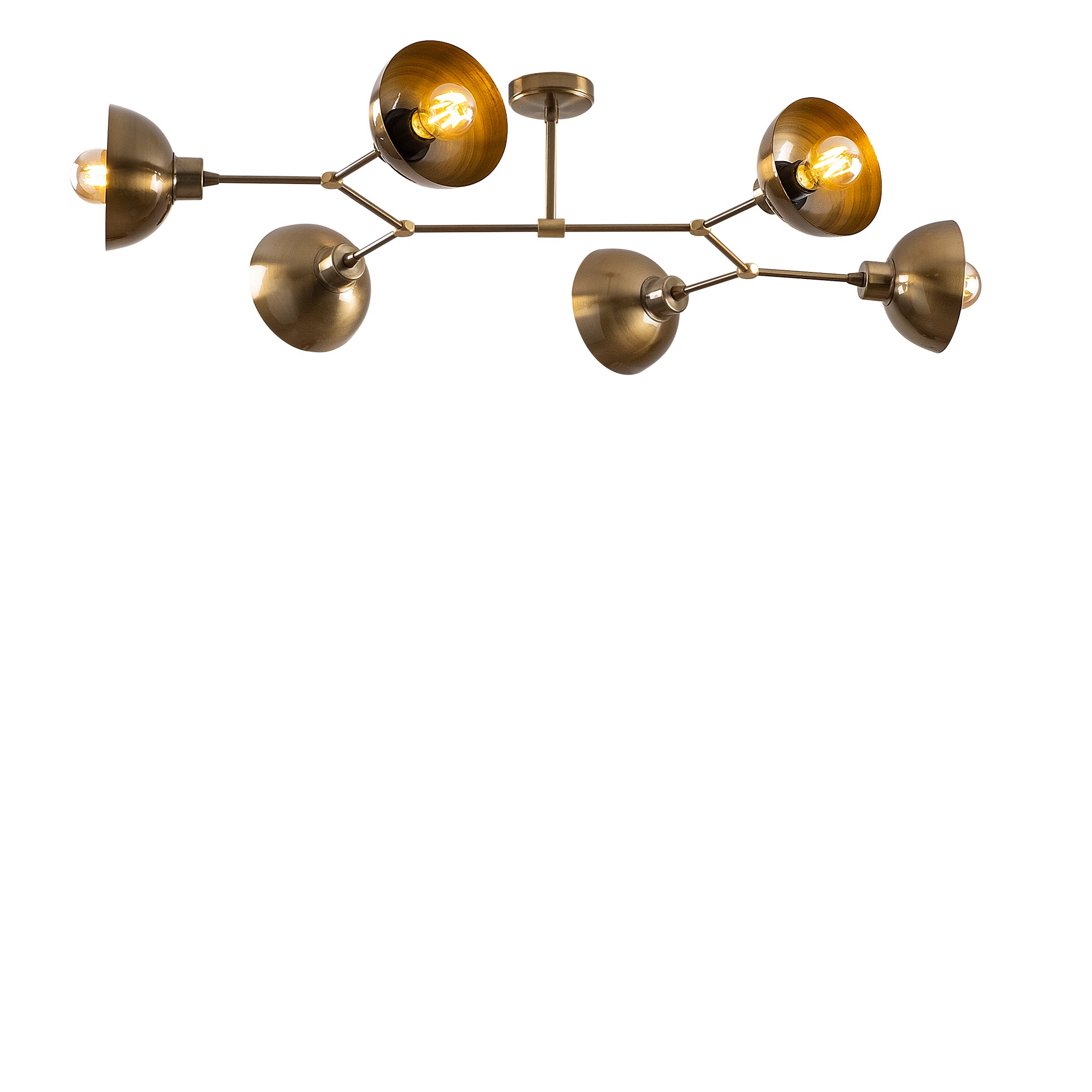 Candelabru Dram - 1107 | corp metal | 6xE27 | Vintage