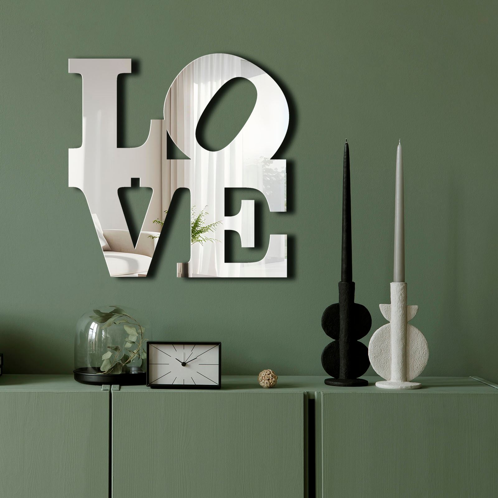 Oglindă decorativă Ozgl506 - Silver | Argintiu