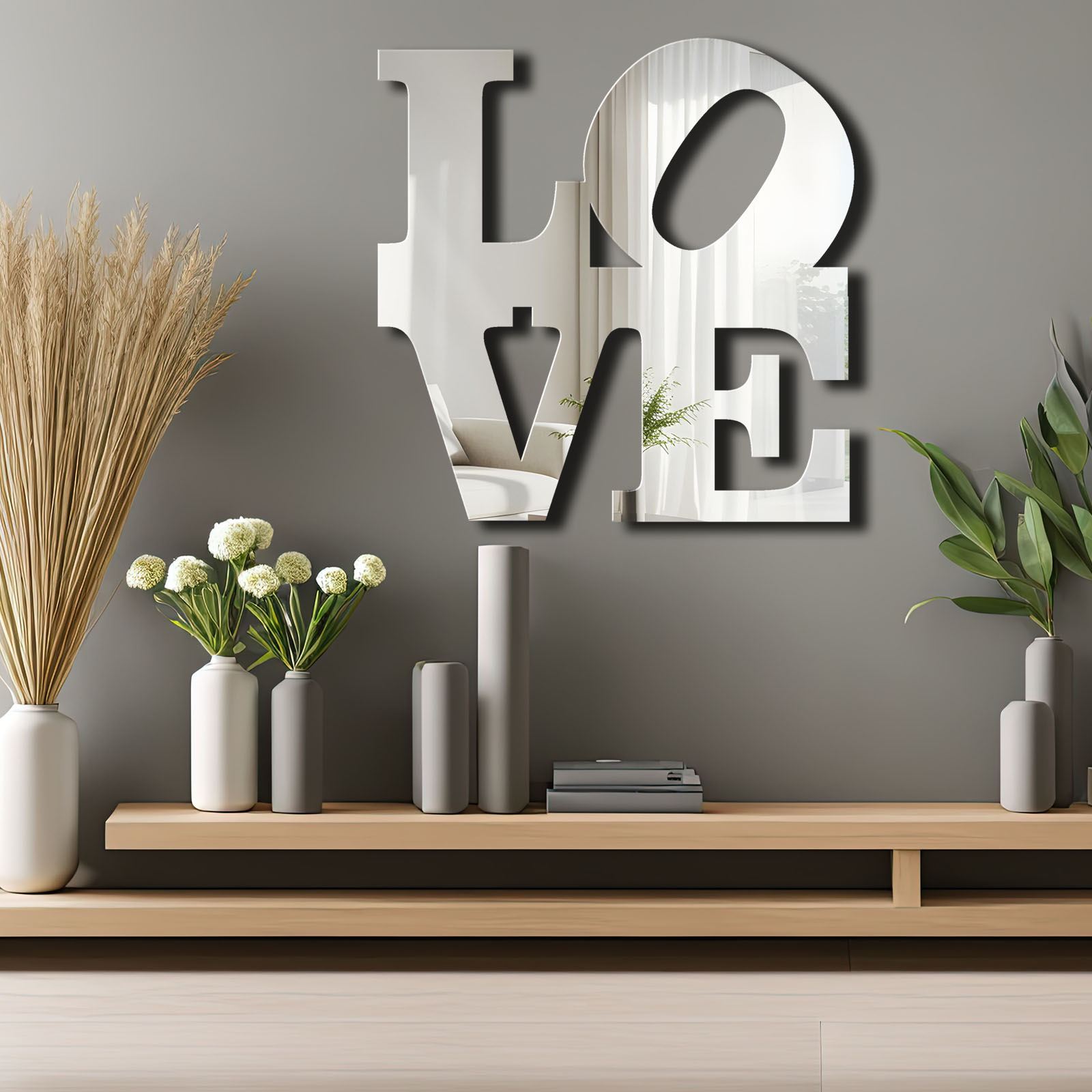 Oglindă decorativă Ozgl506 - Silver | Argintiu