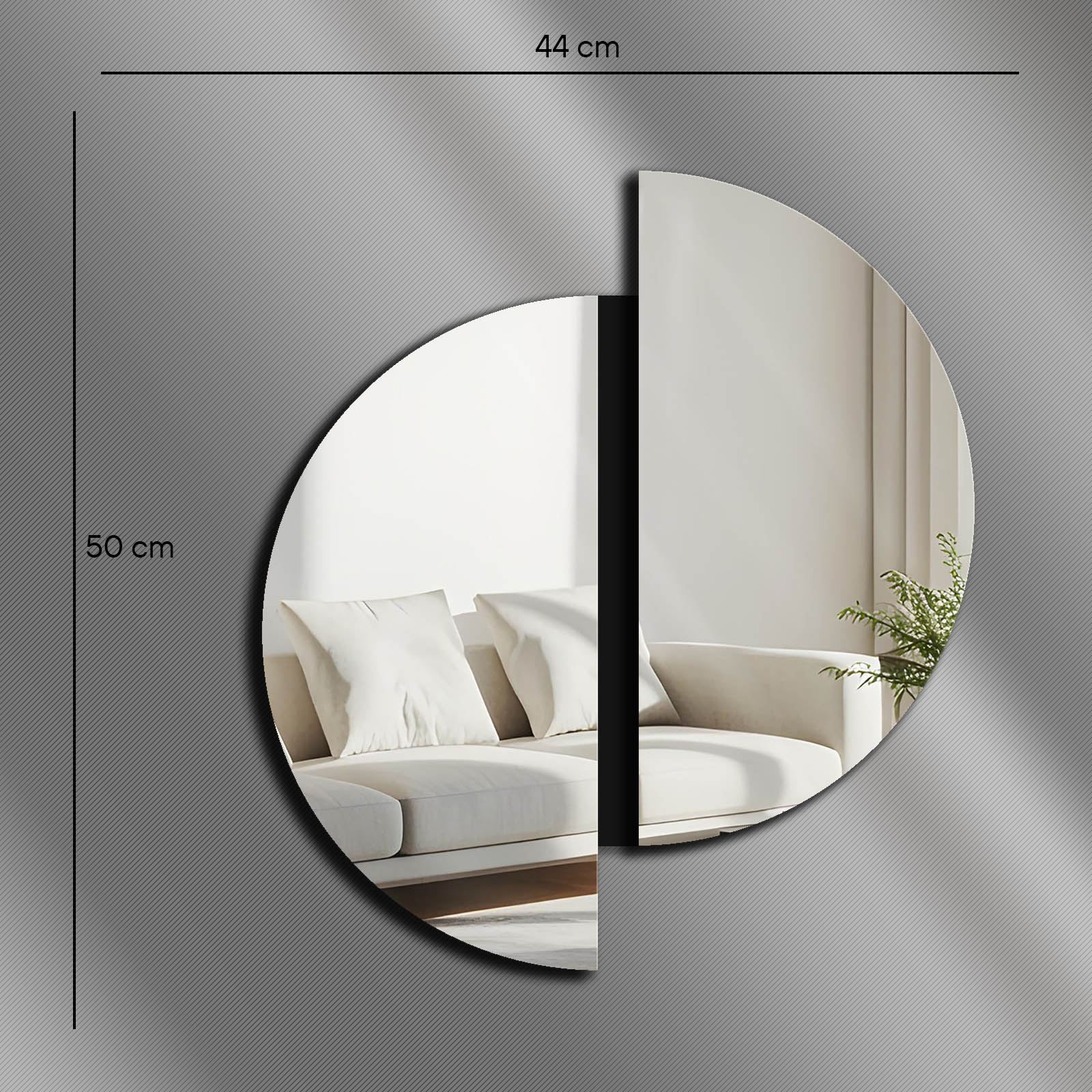 Oglindă decorativă Ozgl522 - Silver | Argintiu