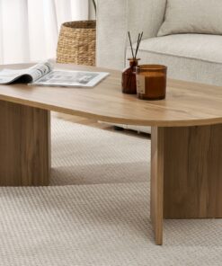 Masă de cafea Sable - VNT Oak | PAL melaminat 18mm | 119 x 40 x 60 cm | Stejar