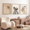 Tablou MDF Huhu264 - 50 x 70 | MDF, lemn masiv 3mm | Multicolor