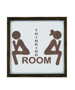 Tablou MDF KZM030 | MDF 3mm | Maro/Alb