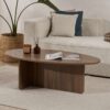 Masă de cafea Orba - Venezia Walnut | PAL melaminat 18mm | 120 x 40 x 65 cm | Nuc