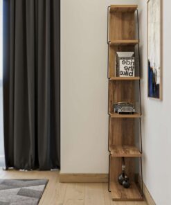 Bibliotecă Tlos - Pine | PAL melaminat 18mm | 50 x 150 x 22 cm | Pine
