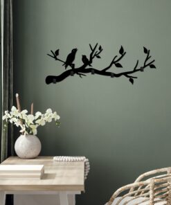 Cuier Escaped Birds | 67 x 27 x 2 cm | Negru