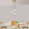 Candelabru Yildo - M-6875 | corp metal | Ø17 h:16 cm | H:25 - 111 cm | 3xE27 | Alb