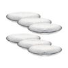 Set farfurii sticlă (6 buc) PB-10489 - 896PBH1708 | sticlă 100% | 15 x 15 x 1,5 cm | Transparent