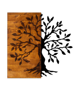 Decorațiune lemn Agac | Nuc/Negru