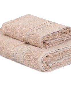 Set prosoape (2 buc) Dora - Cappuccino - 925WTN1108 | 100% cotton | 90x150 cm | Cappuccino