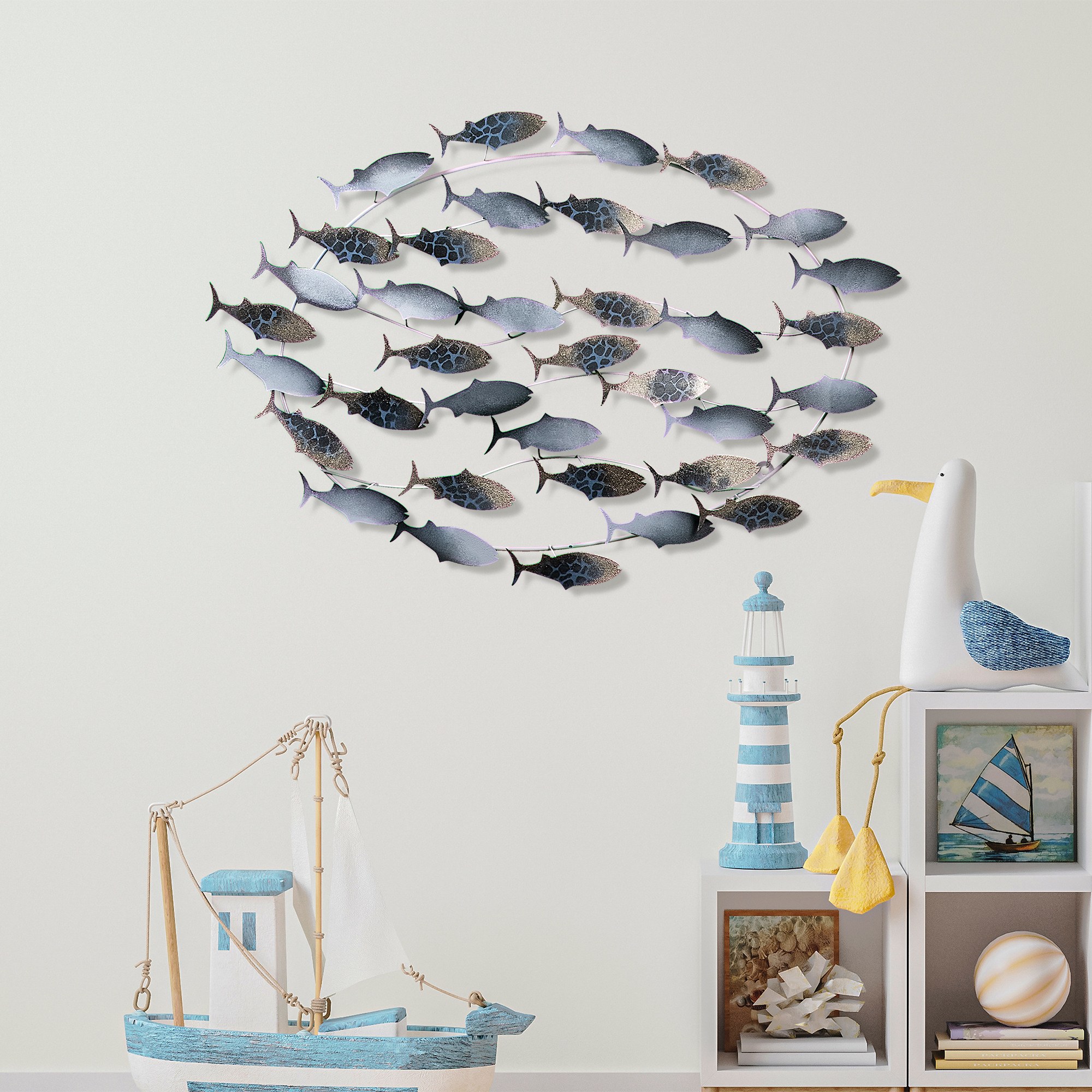 Decorațiune metal Alabalık 3 | Multicolor