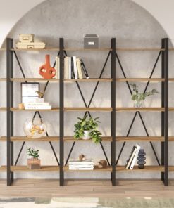 Bibliotecă Ml4-A | PAL melaminat 18mm | 219,6 x 180 x 34 cm | Pin Atlantic